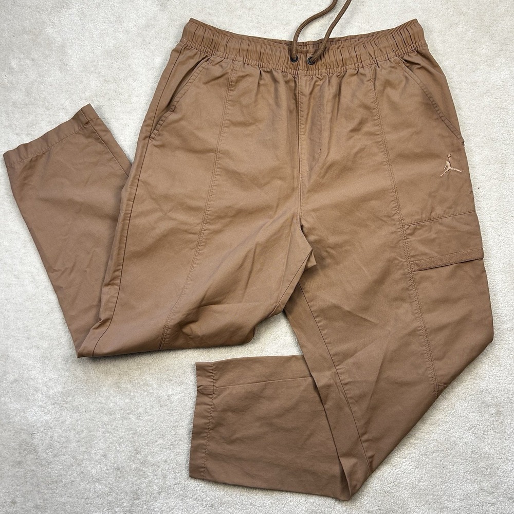 Jordan Essentials Woven Pants Mens Medium Cargo Drawstring FN4539 Taper